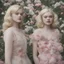 Placeholder: Elle fanning and dakota fanning , as flowers, as Marilyn monroe