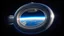 Placeholder: circular, tube, space station over a planet, photorealism