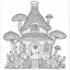 Placeholder: A fairy house Twinkling Petal Palace, coloring page, exact shape, real image, minimal lines, white back ground color, real style, realistic, minimalistic, minimal black line art, line art, crisp line art, unique coloring sheet, outlined, outline, crisp, crisp line edges, illustration, thin lines, crisp clear lines, line art, clean line art, unique, 8k, no colors, no dark color, no black color, avoid thick black, minimalistic line edges, white back ground,