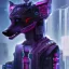 Placeholder: Cyberpunk wolf