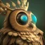 Placeholder: depth of field, Steampunk Owl, extreme detail, Photorealism, macro lens 70mm,bokeh, cinema4d, 8k, unreal engine 5, redshift render, midjourney4