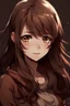 Placeholder: dark brown hair girl anime beautiful