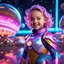 Placeholder: (masterpiece, best quality, 8k, RAW photo, beautiful and aesthetic:1.2), complex detail, Indirect light, photorealistic, (((full body))), Cosmic Baby corp style smiling, colorfull Sci-Fi environment