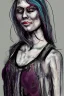 Placeholder: Portrait lady, full body shot, full-color long shot Digitalpunk