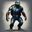 Placeholder: Fhoto full body, reality, Raw, animal turtle costum captain America, digital art, with text "addie", intricate details, powerful composition, captivating, , trending on artstation, sharp focus, studio photo, intricate details, highly detailed, by addie_digi