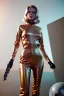 Placeholder: Ultra Realistic retro sci-fi portrait image from 1960, spaceship, sweet young Jane Fonda, tight latex suit, weapon, fighting stance, soft color, highly detailed, unreal engine 5, ray tracing, RTX, lumen lighting, ultra detail, volumetric lighting, 3d, finely drawn, high definition, high resolution.