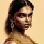 Placeholder: Golden goddess, beautiful deepika padukone portrait