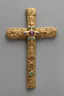 Placeholder: gold Byzantine cross with gems