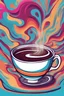 Placeholder: cup of coffee 4k, with steam, happiness 8k, bright colors,