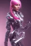 Placeholder: cyborg, pink hair,seven