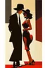 Placeholder: Abstract art in the style of jack vettriano