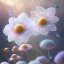 Placeholder: one big crystal subtle flower in a galactic ambiance with a beautiful fairy, transparent petals, delicate colors, in the foreground, full of details, smooth，soft light atmosphere, light effect，vaporwave colorful, concept art, smooth, extremely sharp detail, finely tuned detail, ultra high definition, 8 k, unreal engine 5, ultra sharp focus