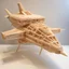 Placeholder: Starship made out of toothpicks