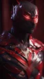 Placeholder: Iconic Cat-Man, Glowing red and silver, ultra-detailed armor, eye mask cat, dynamic shot, richly saturated colors, full stature, full body, cinematic atmosphere, global illumination, intricate shadows, reflections, Octane rendering, hyper-realistic, unparalleled detail, 8K , concept art, physically based rendering, intricate textures, subsurface scattering, timeless masterpiece, AI enhanced, GAN, ray tracing, depth of field, neural network,