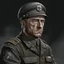 Placeholder: German ww2 30 year old tank commander in grey uniform realistic digital art