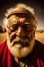 Placeholder: Desert photos of a blind old man .