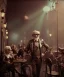 Placeholder: cabaret scene, steampunk. old man. little monkey, Sunglasses, rain, smoking, happy, hot. Many people background, highly detailed, concept art, unreal engine 5, god rays, ray tracing, RTX, lumen lighting, ultra detail, volumetric lighting, 3d, finely drawn, high definition, high resolution.