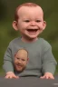 Placeholder: George costanza toddler, smile, full body, bokeh, hyper realistic