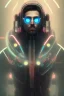 Placeholder: cyberpunk, head, men, portrai, tron