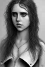 Placeholder: Danish singer MØ face, Style John Kenn Mortensen,