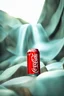 Placeholder: a big red coca-cola can sitting on a rock