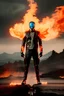 Placeholder: Ghost Rider, insane details, intricate details, Cinematic, Editorial Photography, 32k, Super-Resolution, character, orange fire, head on fire