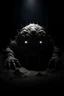 Placeholder: A monster's head on the ground dark light