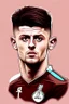 Placeholder: Aaron Cresswell English football player cartoon 2d