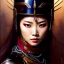 Placeholder: portrait beautiful face japanese female ninja,busty,ancient metal armor balanciaga fashion clothe painting by gaston bussiere, greg rutkowski, yoji shinkawa, yoshitaka amano, tsutomu nihei, donato giancola, tim hildebrandt, oil on canvas, cinematic composition, extreme detail,fit full head inside picture,16k