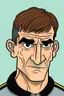 Placeholder: yourgen German football coach ,cartoon 2d