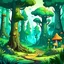 Placeholder: Fantasy cartoon forest
