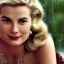 Placeholder: grace kelly sitting on a chair under the rain, long hair, beautiful, high details, dragon tatoo, short dress, curly hair, green eyes, realistic, 4k