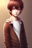 Placeholder: Shota, cute, brown hair, portrait, shy, blushing