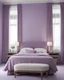 Placeholder: hotel bedroom, modern classic style, lavender colors