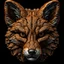 Placeholder: Face of a fox (((made up of small fox faces))), ultra quality, hyper detailed