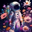 Placeholder: "floral astronaut" hand-drawn digital art, flowers everywhere, colorful garden, beautiful galaxy, REALISTIC, anime, 4k, high resolution, full details, 2560x1600