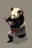 Placeholder: Panda in samurai armour