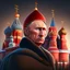 Placeholder: cartoon of President putin in the Kremlin detallada obra de arte 4k