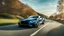 Placeholder: A sleek with livery (((luxury hypercar bentley))), its contours and details perfectly captured in a (((cinematic view))), zipping along a winding road under a beautiful blue fresh morning sky, rear view