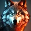 Placeholder: Wolf, red, orange, yellow, green, blue, purple, masterpiece, expert, 8K, hyperrealism, sharp focus, cinematic lighting