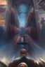Placeholder: A modern fast train collided with another train causing chaos and fire people are dying in dramatic action view with oil paintings style of hard brush and high quality picture with high resolution 8k