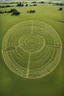 Placeholder: Crop circle formation near stone henge