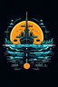 Placeholder: An 8 bit style fast attack submarine logo