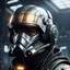 Placeholder: star wars bald male corellian pilot wearing dark gunmetal grey and black First Order special forces TIE pilot armored flightsuit and helmet with gold trim inside the jedi temple, centered head and shoulders portrait, hyperdetailed, dynamic lighting, hyperdetailed background, 8k resolution, volumetric lighting, light skin, fully symmetric details