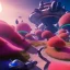 Placeholder: Spaceship landed on futuristic planet, sunny day. clear blue sky, cascade, flowers. Elegant. Extremely detailed. Award winning photography. Fantasy. 8k. Cinematic lighting. Photorealistic. Dynamic lighting. Imperial colors. Crisp quality. Unreal Engine. Colourful cinematic postprocessing. Pixar. VRay.