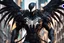 Placeholder: Venom machine in 8k solo leveling shadow artstyle, crow them, feathers, big wings, neon effect, close picture, full body, apocalypse, intricate details, highly detailed, high details, detailed portrait, masterpiece,ultra detailed, ultra quality