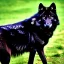 Placeholder: black wolf