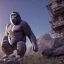 Placeholder: Gorilla unreal 5, octane render,cinema4d, dynamic lighting, dramatic lighting, 4k, redshift render, highly detailed, hyper realistic, in space