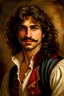 Placeholder: High Quality Painted Portrait Portrait of an young handsome Swashbuckler that looks like Inigo Montoya