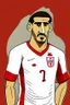 Placeholder: Hannibal Al-Mujabri Tunisian football player cartoon 2d